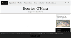 Desktop Screenshot of centre-equestre-ohara.fr
