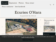 Tablet Screenshot of centre-equestre-ohara.fr
